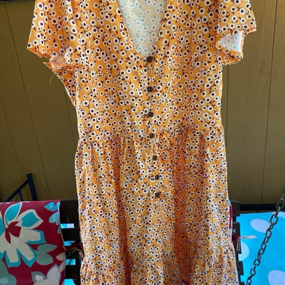 Floral Button-Down Dress